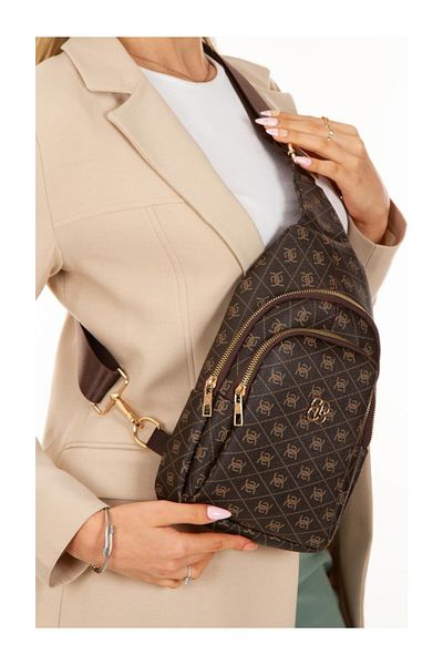 Newish Polo Newish Polo Patterned Women's Crossbody Single Handle Chest and Shoulder Backpack-Crossbody Bag