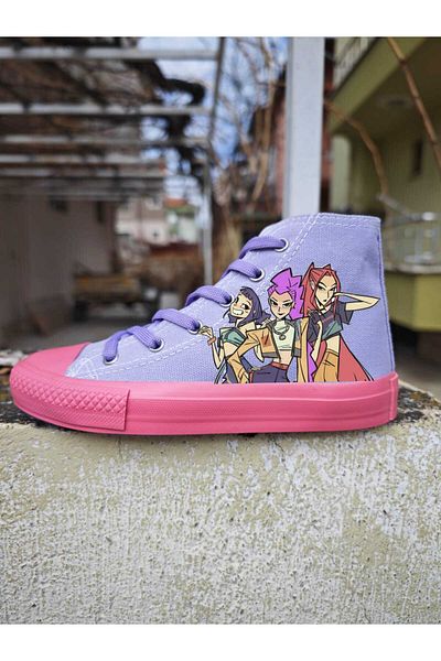 LİASSHOES K-Pop Demon Hunters Οι κυνηγοί των δαίμονων εκτυπώνουν οι παπούτσια για κορίτσια Παιδικά αθλητικά παπούτσια dreams