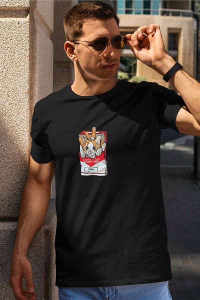 feinas Ανδρικό Tshirt - Ciga Cat
