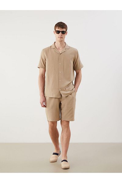 LC Waikiki New Season Slim Fit Ανδρικό Σορτ με λεπτομέρεια περιτύλιξης μέσης - S5IS32Z8