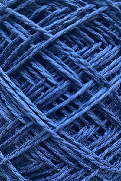 vollen yarn Premium 100 Gr- 120 Mt Φυσικό Χαρτί Σχοινί, Ψάθινο Χαρτί Κλωστή, Raffia, Supla String, Σχοινί τσάντας, μπλε ναυτικό