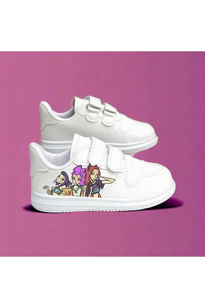 LİASSHOES K-Pop Demon Hunters Demon Slayers fete imprimate Pantofi sport pentru fete copii dreams blackpink