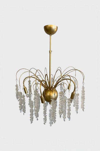 Favori Aydınlatma Gold Branch Crystal Pendant Chandelier