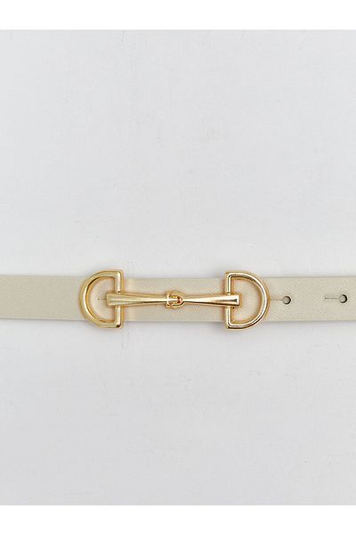 LC Waikiki Beige Leather Look Women's Belt