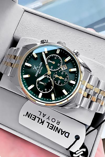 Daniel Klein Gift Original Men Wristwatch Waterproof Two Colors Steel Cord Gift Bracelet Dke2137C3