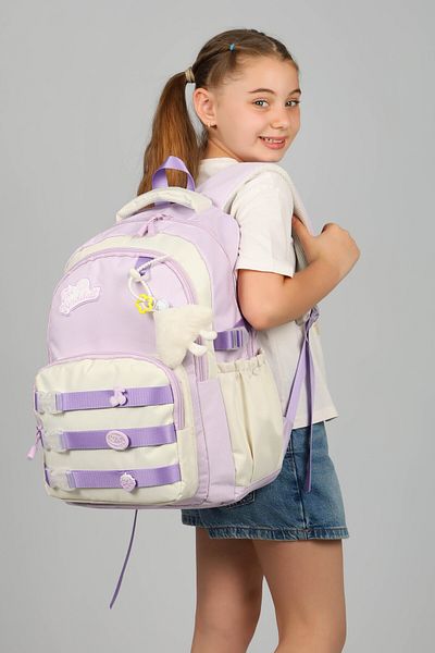 CANLOOR Waddell Licensed Columnal Casual Backpack, School Backpack with Plush Toy Gift