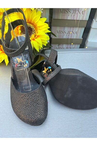 bitangosu Relief Leather Brown Closed Toe, Butterfly Model 8.5 cm Heel Length Tango, Salon and Dance Shoes