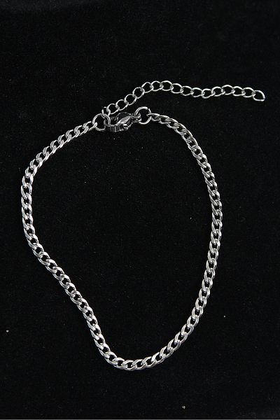Clariss 316L Steel Thin Classic Model Silver Color Men's Bracelet