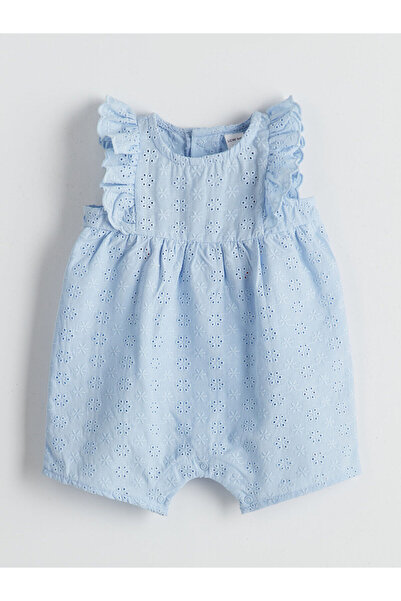 LC Waikiki بذلة أطفال بناتي جديدة من القطن الممشط بياقة دائرية من أوزماركا