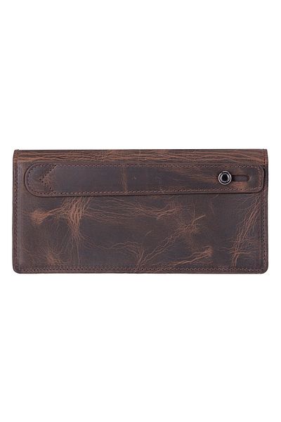 Lev Leather Genuine Leather Women's Wallet - Phone Compartment, Card Holder, Coin Compartment, Magnet Closure