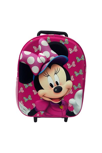 Minnie Mouse 3D trolley, 32x26x11cm, multicolor, adjustable and reinforced straps, Happy, Minnie Mouse