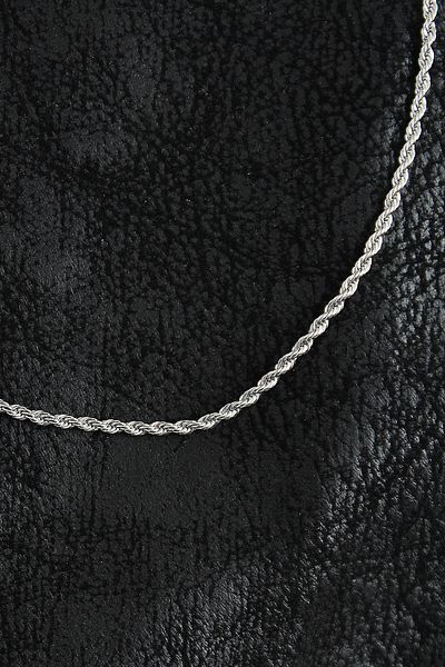 Clariss 316L Steel Rope Chain Model Silver Color Men's Necklace