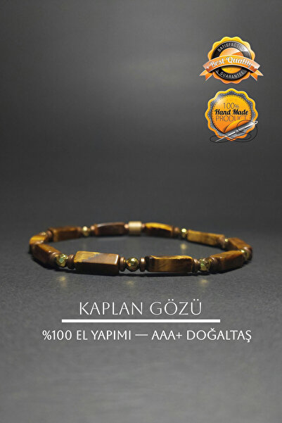 EASTERN PRINCE El Yapım 4 mm Kaplan Gözü Hematit Minimalist Bileklik Handmade Kadın Erkek Unisex