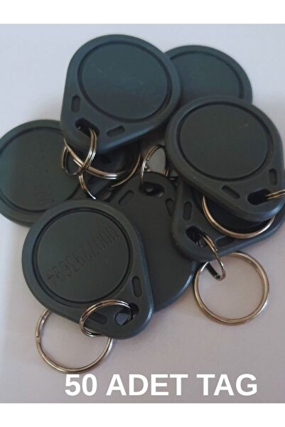 LANSAN Rfıd Şifreli Kapı Kartlı Geçiş Manyetik Anahtarlık Keyfob Göstergeç 125 Khz Proximity 50adet