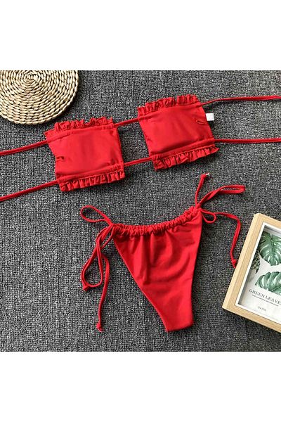Plaja biz Women's two-piece swimsuit with Brazilian briefs Palm Beach