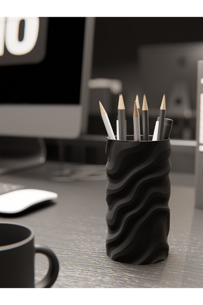 Sizseyy مقلمة مكتبية سوداء