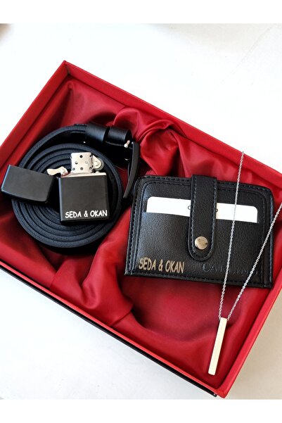 arpat time saat aksesuar ÖZEL GÜNLER İÇİN, KİŞİYE ÖZEL SET. KEMER, ÇAKMAK, CÜ...