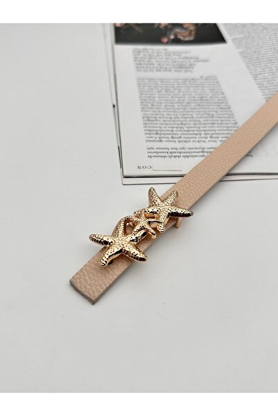 MODAM HİFA Star Buckle Gold Femei Curea Rochie Curea Cămașă Curea Jachetă Curea Pantaloni Curea