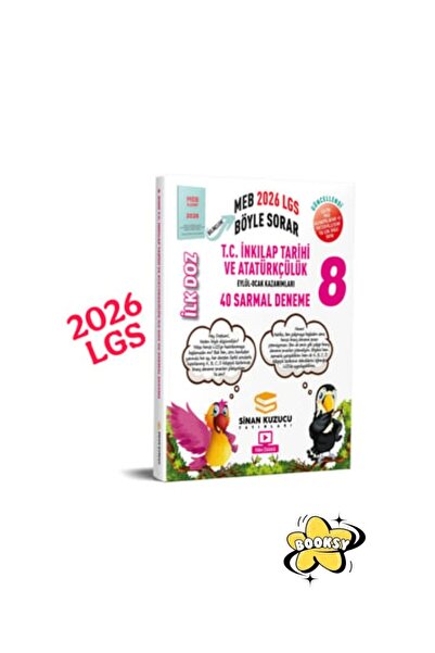 SİNAN KUZUCU YAYINLARI 8. Sınıf | İlk Doz Sarmal Branş Denemeleri T.C. İNKILA...