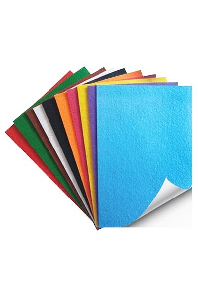 ALPJOY A4 Felt Sheet Adhesive Mixed Pack of 10
