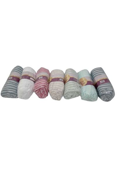 YANPA TİCARET Yanpa Trade Cotton Satin Single 100/100 Cotton 100/200 Fitted Sheet,50/70 Pillow Set