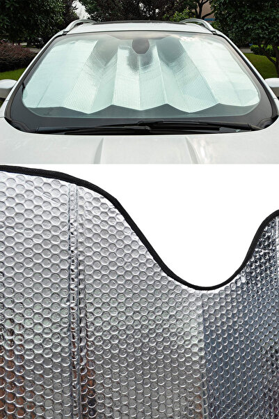 BYENS Parbriz față mașină Parasolar auto Vehicul Parasolar de protecție solară Pliabil cu ventuză Cortina auto anti