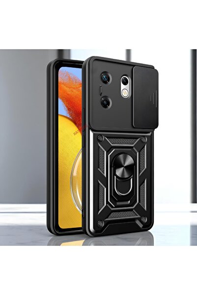 Hatreds İnfinix Zero 30 4G Kılıf Magnetik Standlı Sürgülü Kamera Korumalı TPU...