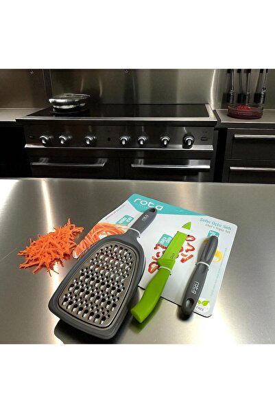 CEPHOME مجموعة ChefMaster المكونة من 3 مبشرة وسكين ومقشرة