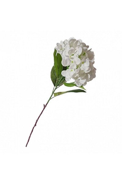 OEM Hortensie artificială cu tulpină, albă, 85 cm