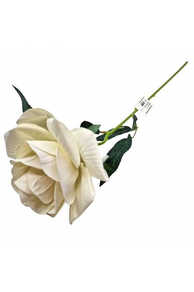 OEM Fir trandafir artificial, 50 cm, alb/verde
