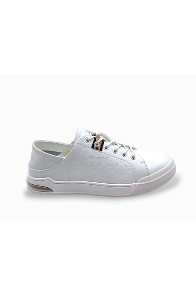 MARCOMEN Men's White Comfort Stylish Sports Shoes with Rubber Laces