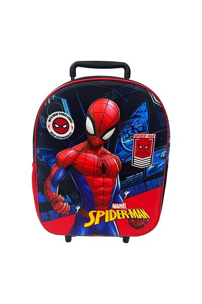 SPIDERMAN 3D trolley, 32x26x11cm, multicolor, adjustable and reinforced straps, Happy, Spiderman
