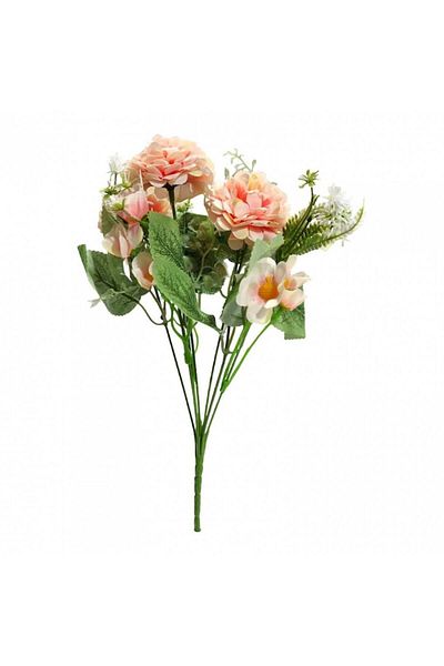 OEM Flori artificiale, buchet de 7 tulpini, 30 cm, crem