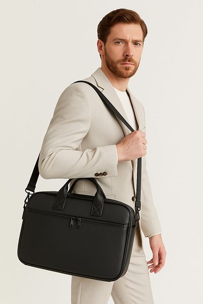 Çantacım Laptop Bag Leather Compartment 15.6" Briefcase