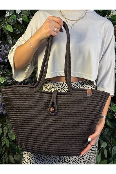 MaVaux Havana Beaded Nature-Respectful Straw Jute Bag Beach - Συνεισφέρετε στο στυλ σας και στον κόσμο!