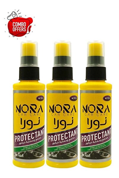 Nora - اشترِ 3 قطع من منتج حماية السيارة - 118 مل - يلمع ويحمي الفينيل، تركيب...