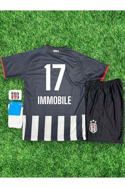 FORMALİSTAN Immobile-17 Kemer 25-26 Sezon Set de 4 tricouri de fotbal pentru copii - cu baston