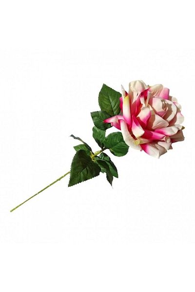 OEM Floare artificială, tulpină de trandafir, 75 cm, nuanțe de roz