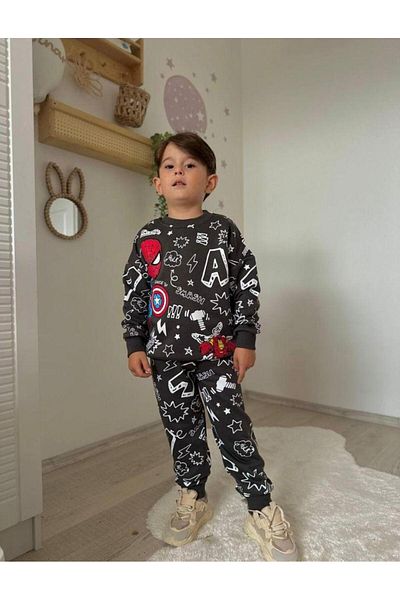 childbabyy Boy's Spiderman Printed Suit