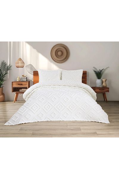 bursa çeyiz Nordic Bedspread Pique Set Double
