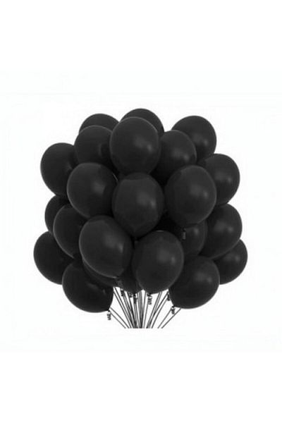 Kindi Kids Set 100 baloane latex, kindi, 25 cm, negru