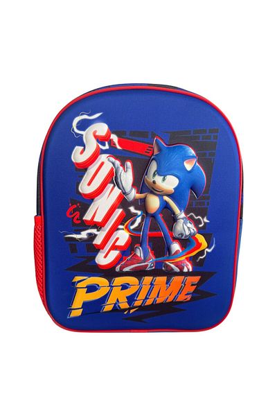 Sonic 3D schoolbag, 30x24x12 cm, multicolor, adjustable and padded straps, Sonic