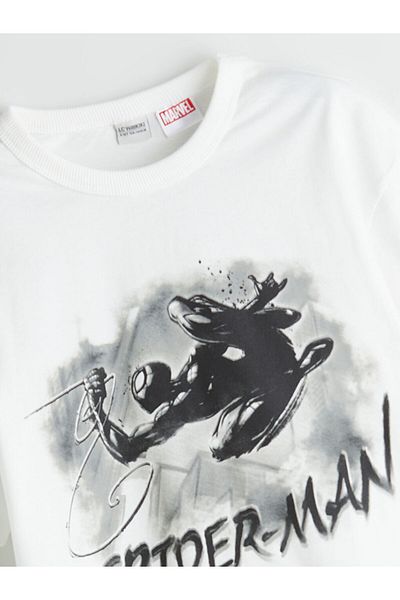 LC Waikiki New Season Crew Neck Spider-Man Printed Boys' T-Shirt - S5Qs24Z4