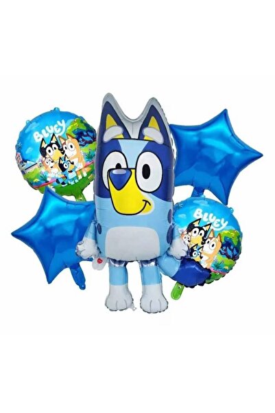 OEM Set 5 baloane folie cu supapă de autoetanșare, figurina 70 cm, albastru