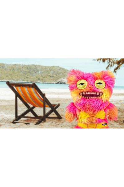 Fuggler - Plush toy, 23 cm - The Oddities on Vacation, Mr Buttons - multi