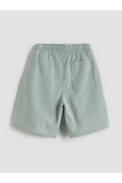 LC Waikiki Green Elastic Waist Boy's Shorts