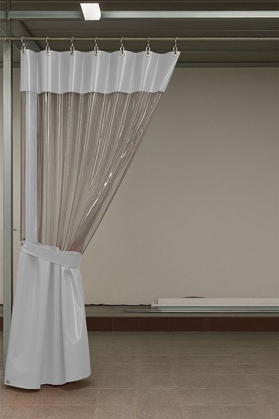 size ne lazım 0.80mm Transparent Auto Service and Wash Partition Curtain 12 Colors Height 250cm X Width 450cm