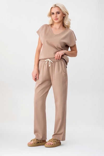 Bold & Young Women's Casual Low Sleeve Cotton T-Shirt