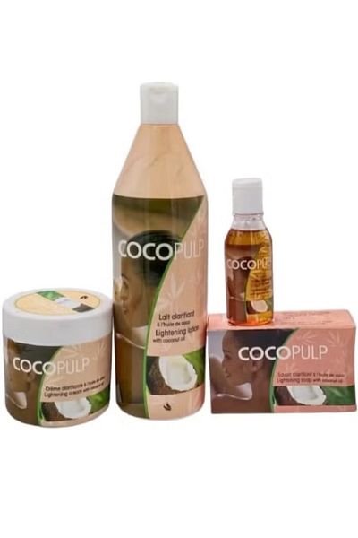 CoCo Cocoa Butter Skin Lightening Kit: 300ml Cream, Medium Lotion, 50ml Oil and 180g Soap