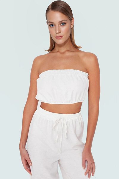PayBuy Summer Flam Linen Blouse Pants Suit Professional Appearance Distinguished Material for Beach Chic